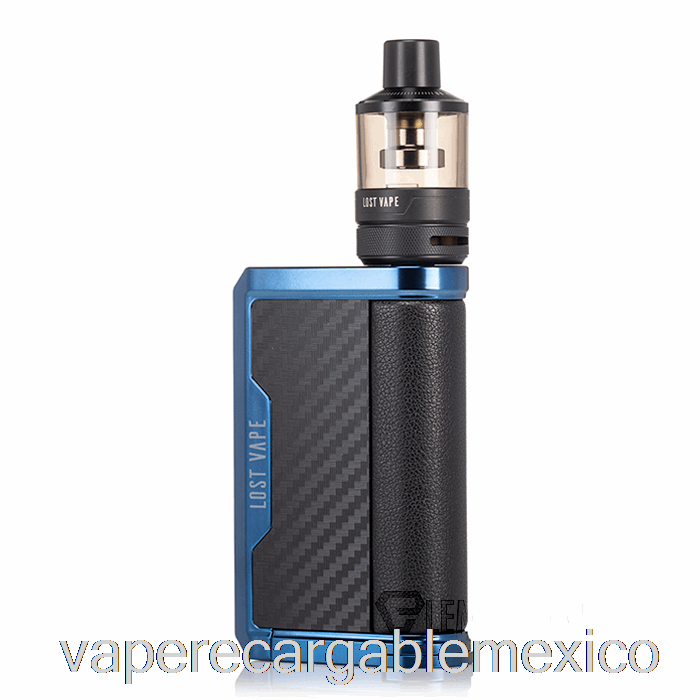 Vape Recargable Perdido Vape Centaurus Q200 Kit De Inicio [podtank] Fibra De Carbono Azul Sierra